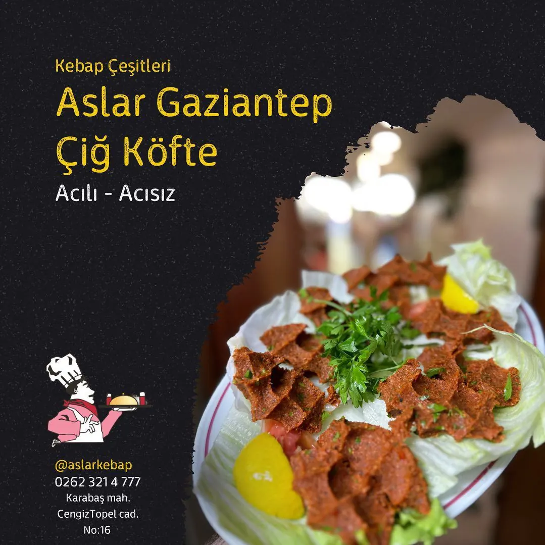 ASLAR Kebap Tabağı — Garnitürler ile